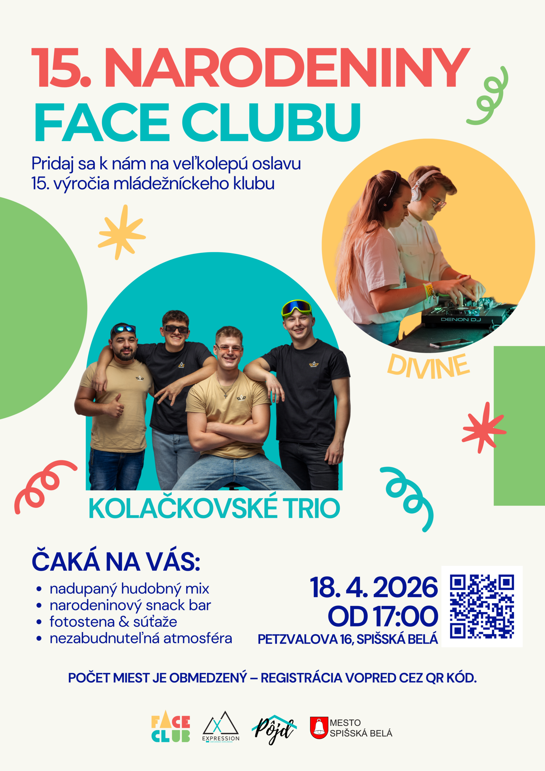 FACE CLUB oslavuje 15 rokov – pridajte sa k nám!🎈