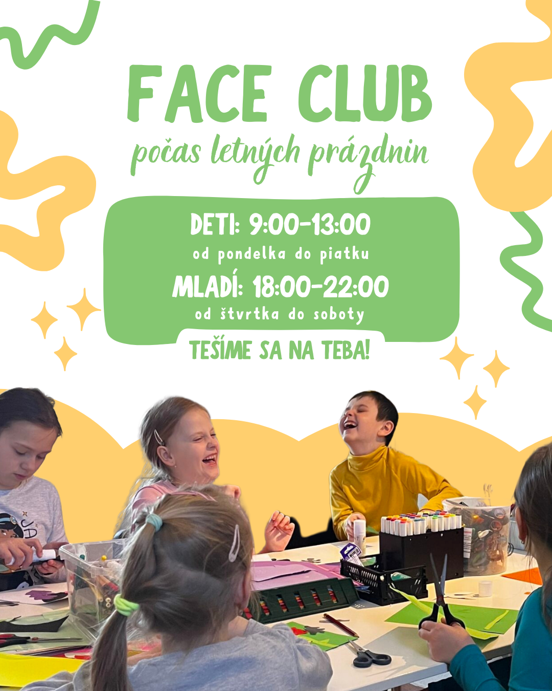 Letné prázdniny vo FACE CLUBE🌞