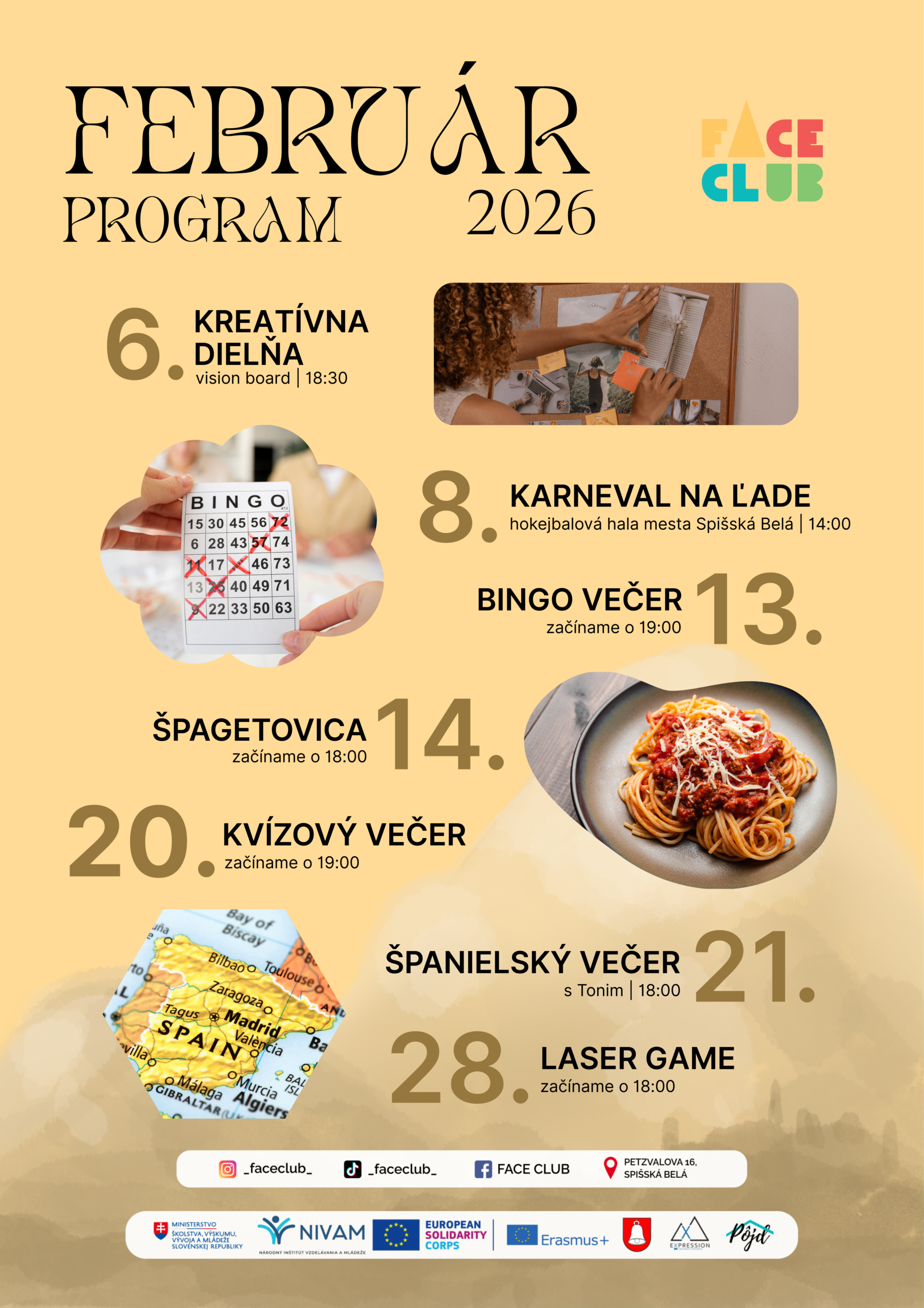 Február vo FACE CLUBE ✨
