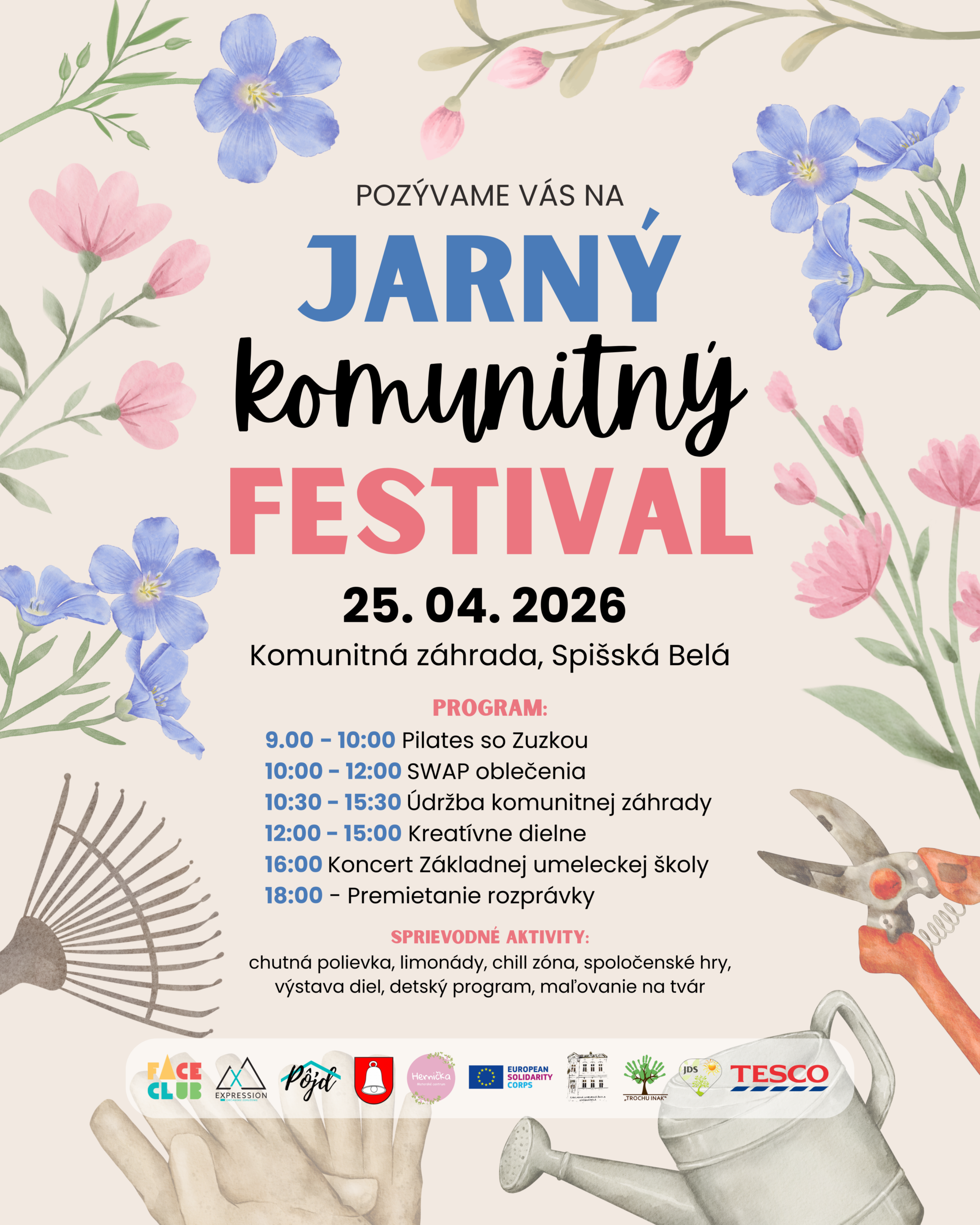 🌸 Jarný komunitný festival v Spišskej Belej