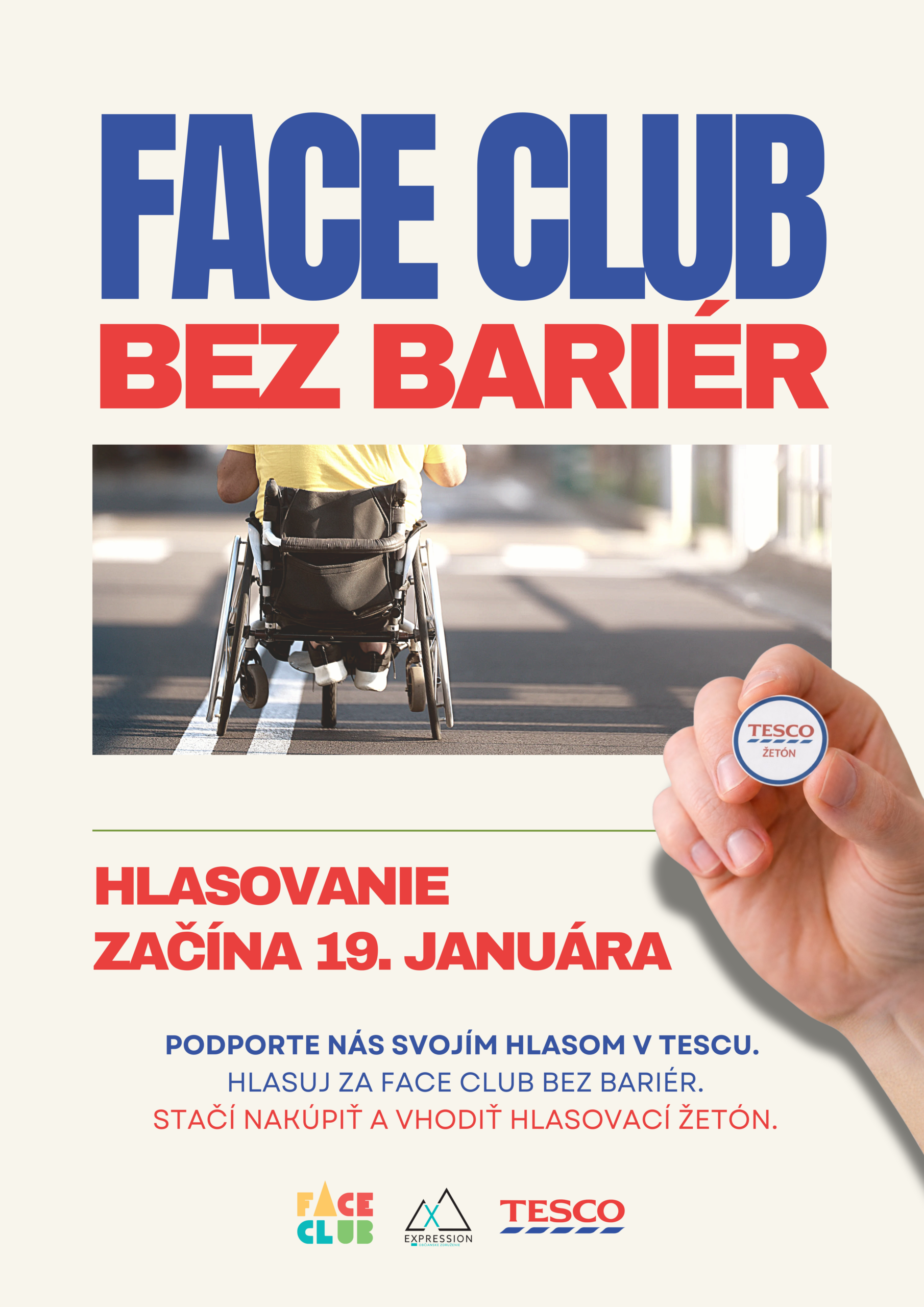 FACE CLUB BEZ BARIÉR — podporte nás hlasovaním v programe Správne začiatky 🗳️