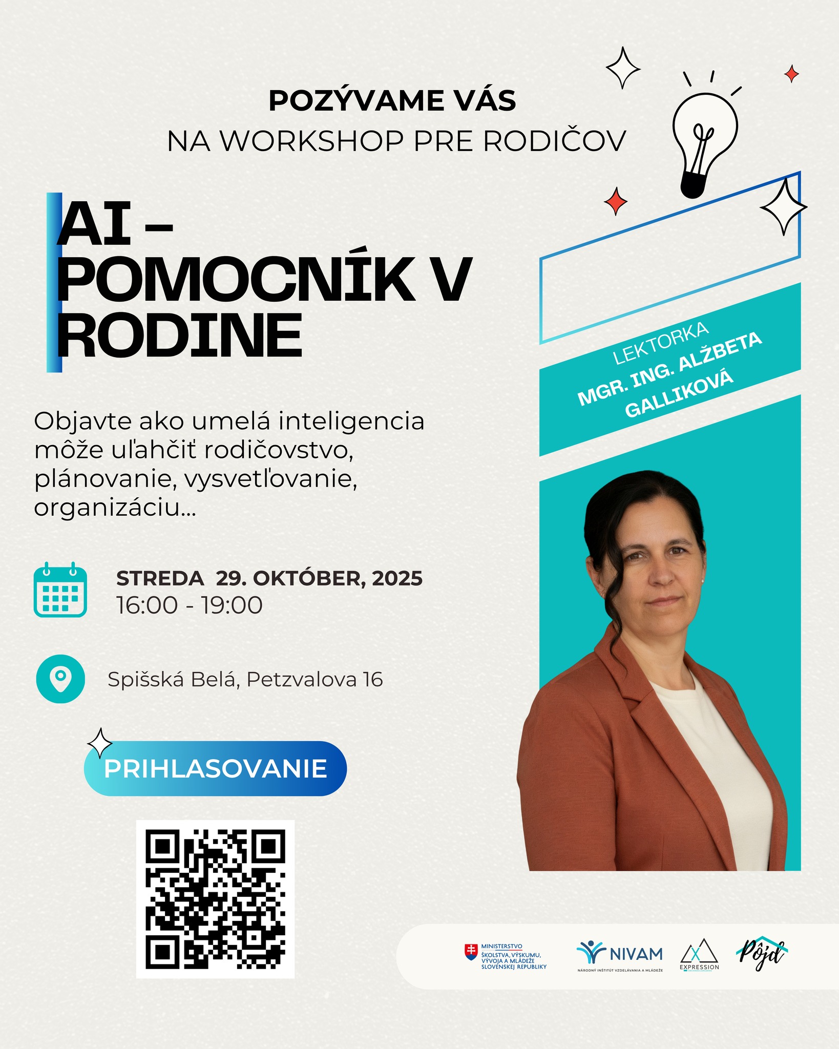 🧠Praktický workshop pre rodičov: Využitie umelej inteligencie v rodine